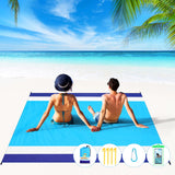 BYDOLL Beach Blanket 10'X9' Waterproof Sandproof Suits1-8 Adults Oversized Lightweight Large Blanket Picnic Mat for Beach Sand F