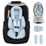 Kaseeous Infant Insert Compatible with Mamaroo Swing & Graco Swing, Thickened Baby Car Seat Head Support with Shoulder Covers, B