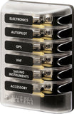 Blue Sea Systems 5018 ST Glass Fuse Block w/out Negative Bus
