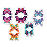 woopme Set of 5 Colorful Tropical Butterfly Magnetic Bookmark for Book Lovers Readers Students Gift Magnetic Page Clips Folding