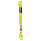 DMC 117973 6 Strand Embroidery Cotton Floss, Bright Canary, 8.7Yard