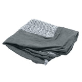 Furhaven Replacement Dog Bed Cover Two-Tone Faux Fur & Suede L Shaped Chaise, Machine Washable - Stone Gray, Jumbo Plus (XX-Larg