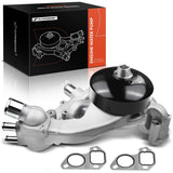 A-Premium Water Pump (W/ Thermostat) Compatible with Chevy, GMC, & Cadillac Models, 4.8L 5.3L 6.0L - Silverado, Tahoe, Suburban,