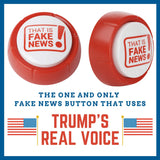 Donald Trump Fake News Button - 11 Fake News Quotes In Real Voice - Talking Gag Gift Desk Item - Gag Accessories Gifts for Men a