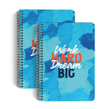 Future Wiro Notebook Size A5, 140 Pages Singlerule, Modern Abstract Design (Pack Of 2) (012)
