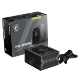 MSI MAG A650BE, Semi-Modular Compact 650W ATX Power Supply, 80+ Bronze, Low-Noise Fan, Active PFC Design, 5 Year Warranty