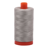 Aurifil Mako Cotton Thread Solid 50wt 1422yds Light Grey