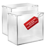 Acrylic Booster Box Protector for PKMN, 5mm Thick UV-Resistant Display Case with 6-Point Magnetic Seal, Stackable Storage for Bo