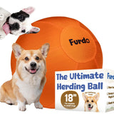 Furdo 18 Herding Ball for Dogs, for Australian Shepherd, for Cattle, for Border Collie, for Blue Heelers & Other Small to Medium