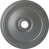 Ekena Millwork CM24DIPLS Diane Ceiling Medallion, 24OD x 3 5/8ID x 1 1/4P (Fits Canopies up to 6 1/4), Hand-Painted Platinum