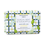 Beekman 1802 Glacial Mint & Eucalyptus Goat Milk Soap - Scented - 3.5 oz - Cleanses, Nourishes & Hydrates - Certified Microbiome