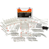 Wellmax 188Pc Heavy Duty Pegboard Hooks And Accessories Set For Tools, Crafts, And More - Fits 1/4 And 1/8 Inch Peg Holes