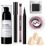 UCANBE Black Halloween Makeup Kit - Skeleton Skull Vampire Gothic Makeup Set for SFX Cosplay Costume -Eyeshadow, White Foundatio
