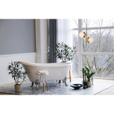 Living District Eclipse 2-Light Metal & Glass Pendant In Brass/Frosted White
