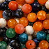 ANCADN 16mm Acrylic Beads Multicolor Acrylic Bead Pen Bubblegum Beads DIY Beading Hairband Bracelets Necklace Craft for DIY Jewe