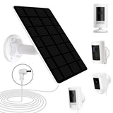 1-Pack Solar Panel for Ring Camera, 5W Solar Charger Compatible with Ring Spotlight &Stick Up Outdoor Cam Battery, 6V Solar Batt