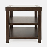 Jofran Inc. Urban Icon Glass Inlay End Table With Storage