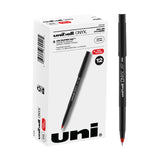 Uniball Onyx Rollerball Stick Pen 12 Pack, 0.5mm Micro Red Pens, Gel Ink Pens | Office Supplies, Pens, Ballpoint Pen, Colored Pe