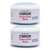 Caron Colorama Halo Cake Caron Skylight Frost Yarn - 2 Pack of 8oz/226.79g - 71% Acrylic,18% Nylon,11% Polyester - #5 Bulky - 60