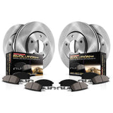 POWERSTOP KOE2073 Front and Rear Autospecialty Replacement Brake Kit with Brake Rotors and Ceramic Brake Pads For Chevy Avalanch