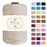 Maxee Premium Polyester Macrame Cord 3 mm218 yd,3mm 100% Polypropylene Macrame Cord,Ideal for Crochet, Wall Hangers, Bags, R