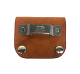 Low-Pro Leather Tape Measure Holder (Saddle Tan w/Snaps)