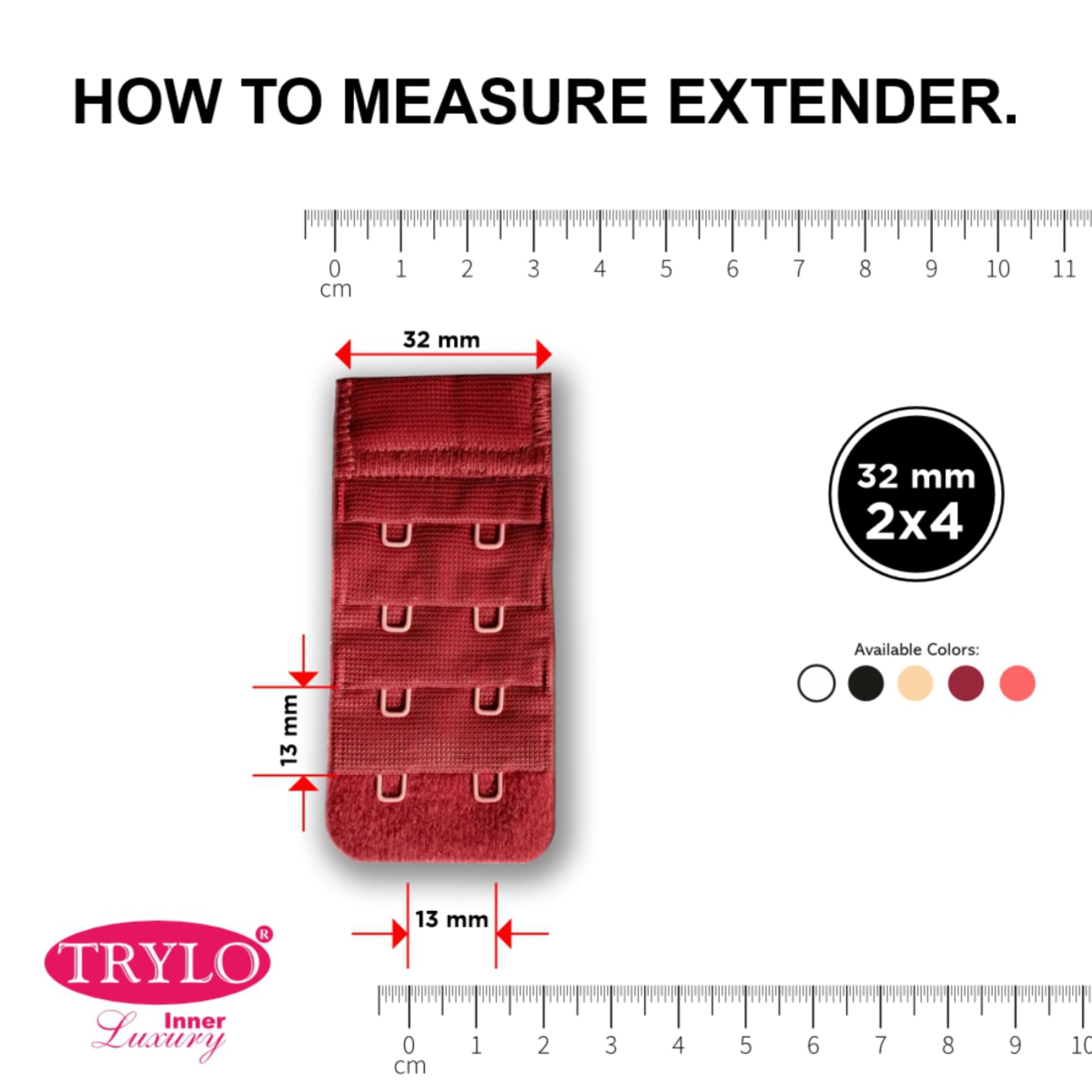 Trylo Bra Hook 2X4 Pack 3 - Mix,MIX,,B0C9CFB9F4