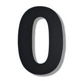 BetLight Upgrade Modern House Numbers-10 Inch High Stainless Steel Floating Home Address Number for Outside/Black/Number 0