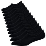 Jormatt 6 Pairs Men No Show Low Cut Socks Non Slip Athletic Sneaker Socks Comfort 100% Cotton Invisible Casual Invisible Socks F