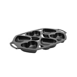 Lodge Manufacturing Company Seasoned Cast Iron Heart Mini Cake Pan