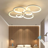 Ganeed LED Ceiling Light Fixture with Remote Control,72W Modern Acrylic Chandeliers,Dimmable Light Color Flush Mount Ceiling Lam