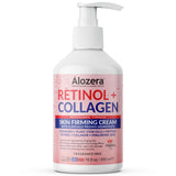 Alozera Skin Firming Retinol Collagen Body Lotion with Stem Cells for Aging Skin and Wrinkles, Non-Greasy, Lightweight Moisturiz