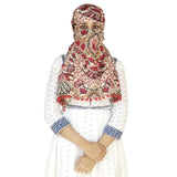 Switchon Export Quality Rayon Innovative Scarf Cum Mask With Closer Hook And Loop Tape Multi (Multicolor8)