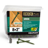 Deck Plus 48400 Exterior Wood Screws, #8 x 2, 4-Layer Epoxy Coated, Torx/Star Drive Included, Coarse Thread, Decking Screws, Out