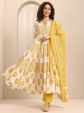 Libas Women'S Cotton Kurta Sets (400684_Yellow 1_2Xl)