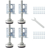SUNMALL 4 Pack Heavy Duty Leveling Feet, Furniture Levelers Leg, Adjustable Table Legs Leveler for Furniture, Pool, Cabinets, Wo