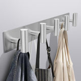 Bntuk Coat Rack Wall Mount - 5 Hat and Coat Hooks, Heavy Duty Towel Racks for Bathroom Entryway, Wall Hooks for Hanging Robes Ba