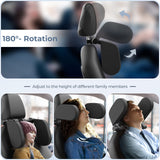 Yoocaa Car Headrest Pillow, Road Pal Headrest, Adjustable Car Seat Head Neck Support, U Shaped Car Sleeping Pillow for Kids & Ad