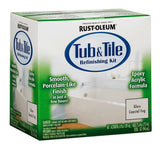 RustOleum 384166 Acrylic Tub and Tile Refinishing 2Part Kit, Gloss Coastal Fog