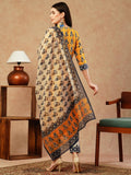Gosriki Women'S Cotton Blend Straight Printed Kurta With Pant & Dupatta (Uchiha Mustard-Fka-Gs_3Xl_Mustard_Xxx-Large),Mustard,3,B0CTXH7M9C