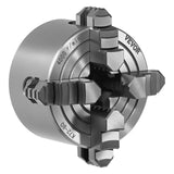 VEVOR 4-Jaw Lathe Chuck, 3 Inch (80 mm), 4-Jaw Chuck, 0.1-3.15 in (5-80 mm) Clamping Range with T-key Fixing Screws Reversible J