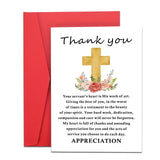 Pastor Appreciation Gifts Card, Pastor Gifts for Men Women, Thank You Card for Pastors Birthday, Pastors Anniversary Cards, Reli