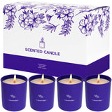 TranquilBliss Lavender Candles for Home Scented, 8 oz Scented Candles Present, Purple Jar Candles, Soy Candles for Women, 45 Hou