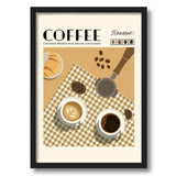 Artaction Coffee Love Wall Frame Poster | A4 Size | coffee Roasted Art Modern Kitchen & Caf Decor | Framed Poster Gift For Livin