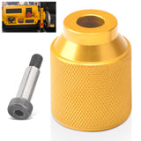 ZHONGXIA Upgrade Aluminum Alloy Stubby Knob Compatible With Dewalt DW735 Planer Stubby Knob, DW735X Planer (Yellow)