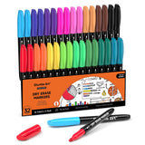 Shuttle Art Dry Erase Markers, 32 Pack 16 Colors Whiteboard Markers,Fine Tip Dry Erase Markers for Kids,Perfect For Writing on W