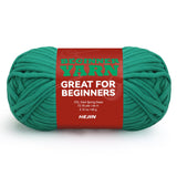 60g Spring Green Yarn for Crocheting and Knitting;66m (72yds) Cotton Yarn for Beginners with Easy-to-See Stitches;Worsted-Weight