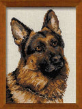 Riolis - German Shepherd 1068, Dogs Cross Stitch Kits 9,45 X11,81, Counted Cross Stitch Kits, Counted Cross Stitch Kits For Be