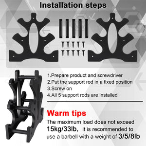 1 Pack Dumbbell Rack Stand-3 Tier Weight Rack for Dumbbells,Plastic Dumbbell Stand A Frame Triangle Small Weight Storage Shelves