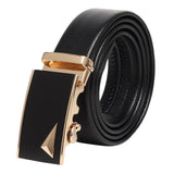 Zacharias MenS Faux Leather Belt With Autolock Buckle Gr23 (Black, Free Size) (Pack Of 1)